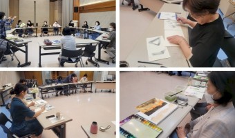 2023년은 더욱 북적북적!! 부모님들의 힐링시간, 연필스케치가 시작되었습니다.